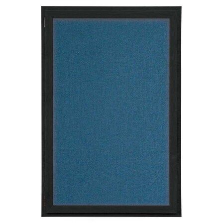 United Visual Products Indoor Enclosed Combo Board, 72"x36", Satin Frame/Grey & Medium Grey UVCB7236-GREY-MEDGRY